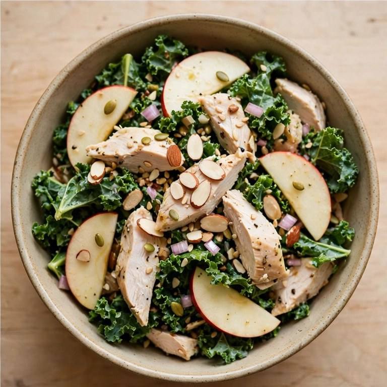 Kale apple chicken salad