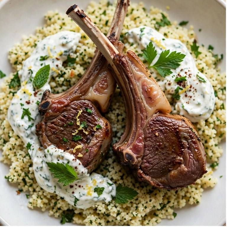 Lamb chops plate