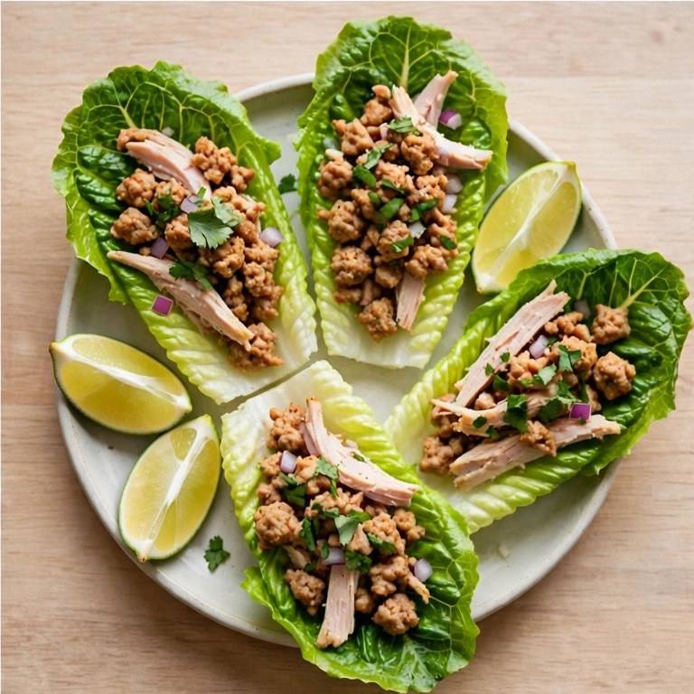 Turkey taco lettuce wraps