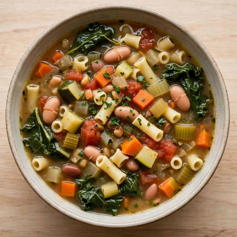 Light minestrone soup