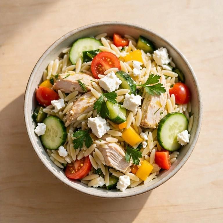 Orzo chicken salad