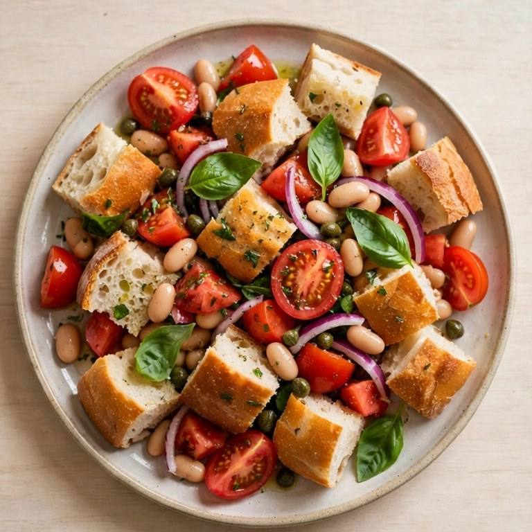 Panzanella with white beans