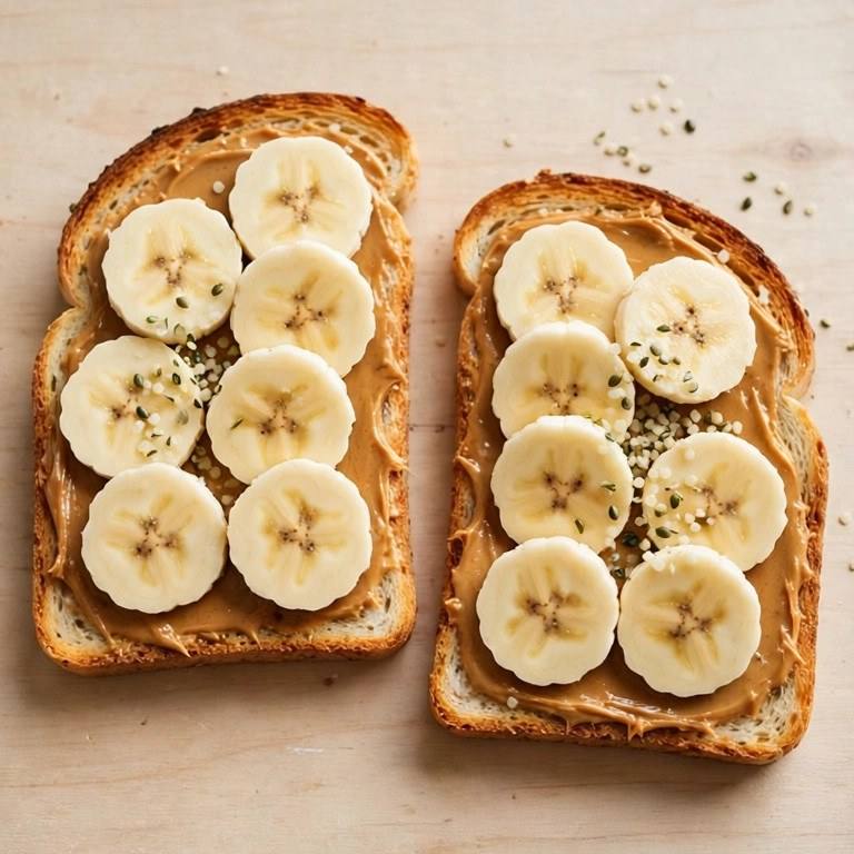 Peanut butter banana toast