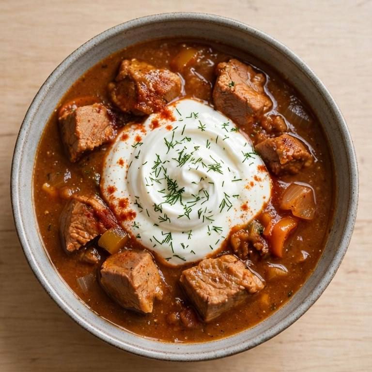 Pork goulash plate