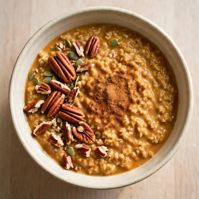 Pumpkin oatmeal bowl