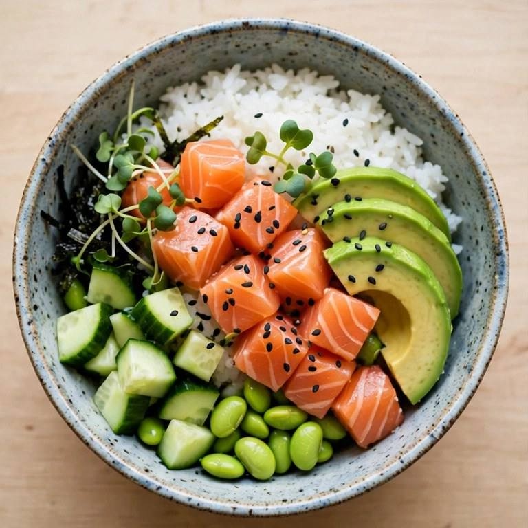 Salmon poke bowl