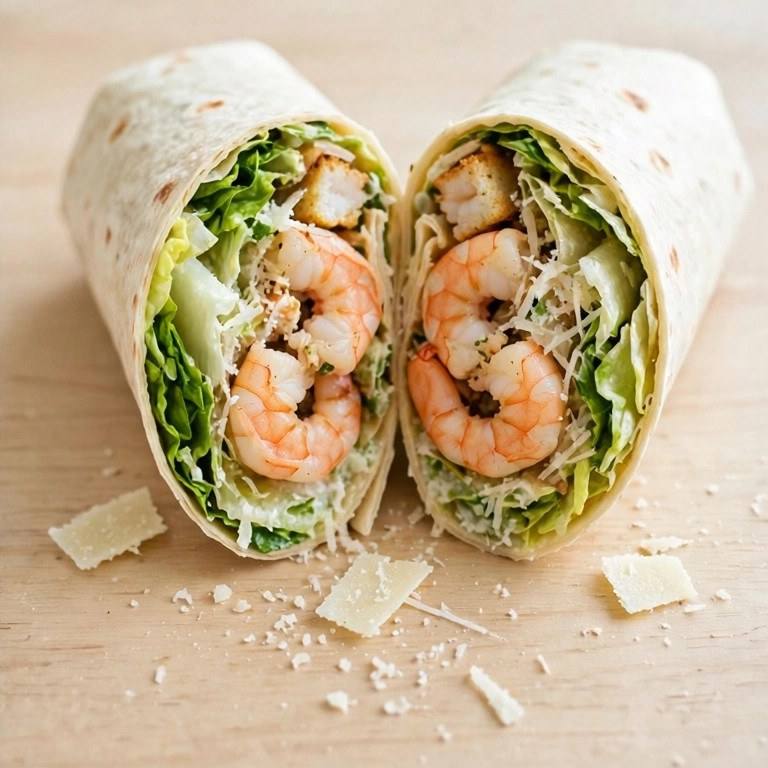 Shrimp Caesar wrap