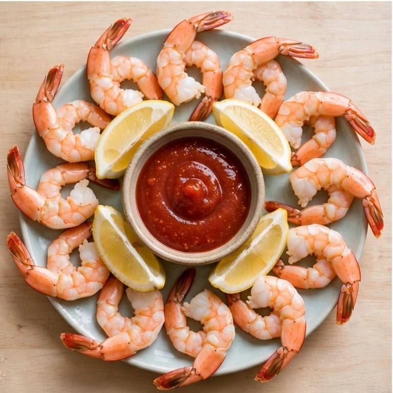 Shrimp cocktail plate