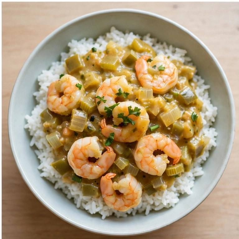 Light shrimp étouffée