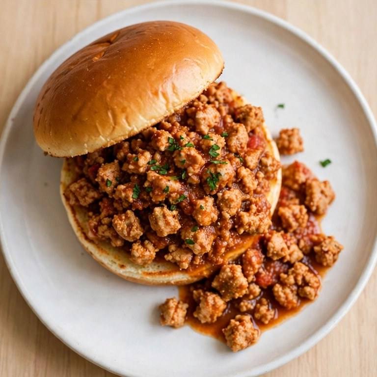 Turkey sloppy joes plate