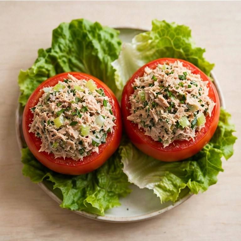 Tuna stuffed tomatoes