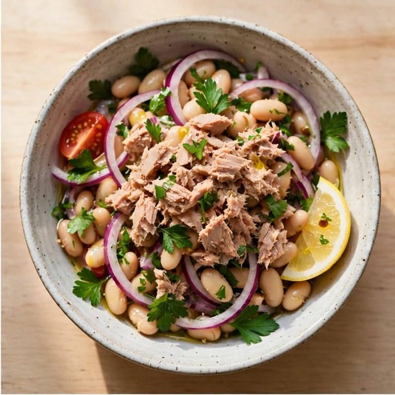 Tuna white bean salad