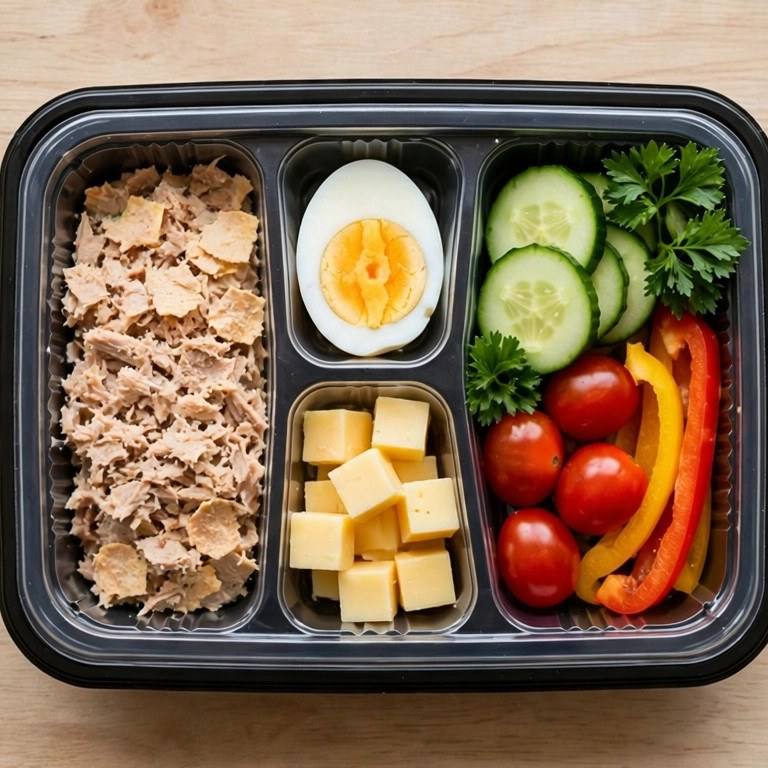Tuna protein snack box