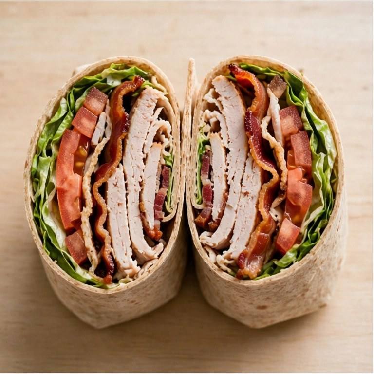 Turkey BLT wrap