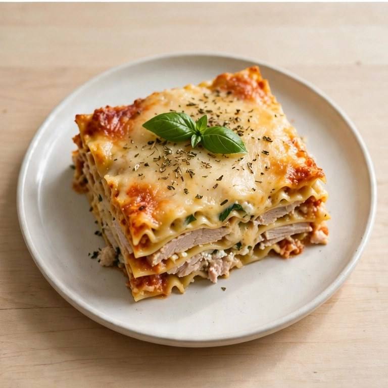 Light turkey lasagna
