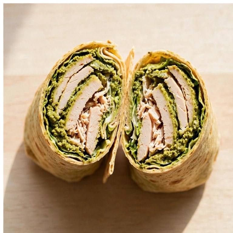 Turkey pesto wrap