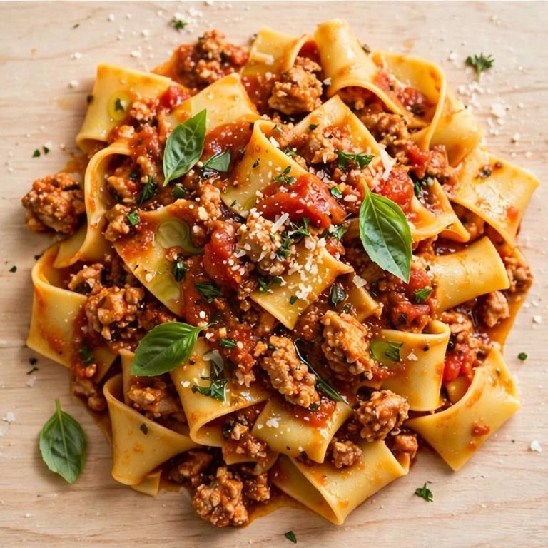 Turkey ragu pasta