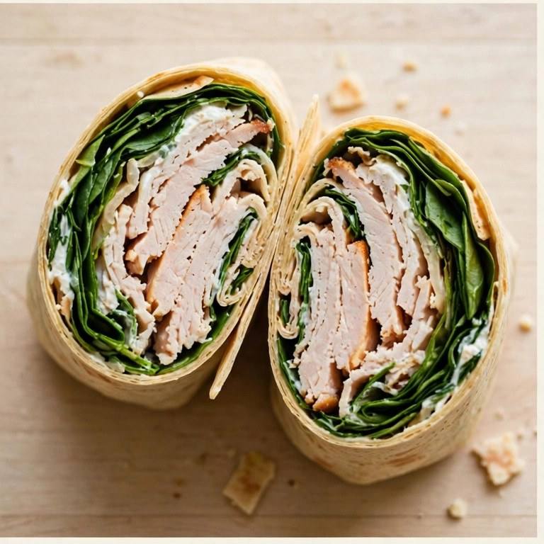 Turkey spinach wrap