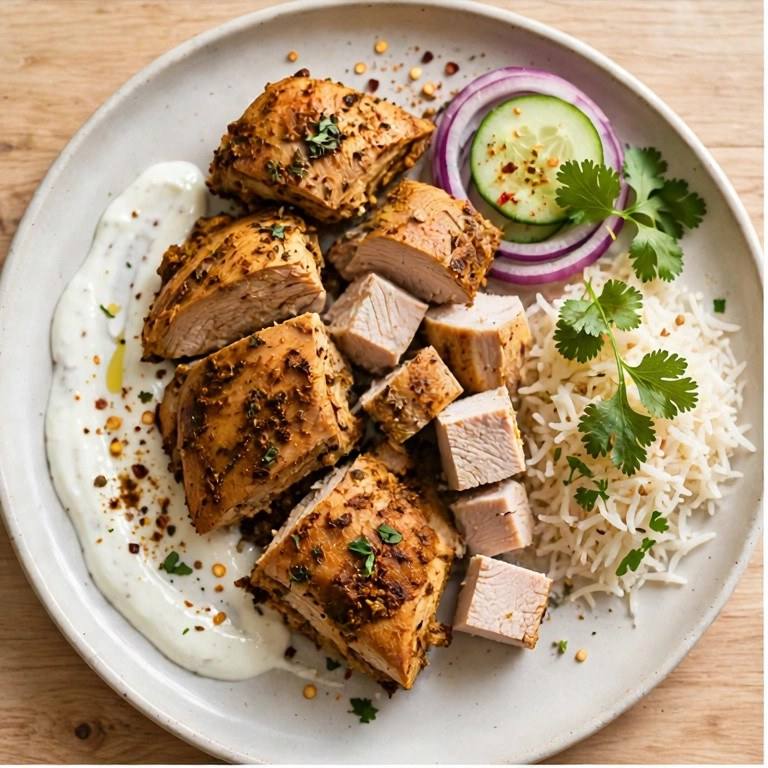 Turkey tikka plate