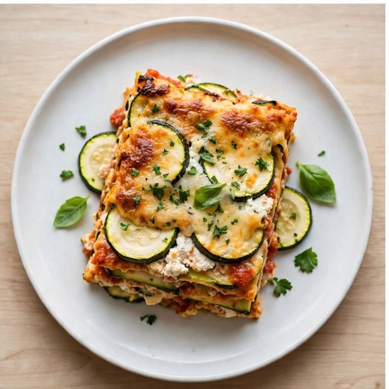 Zucchini veggie lasagna