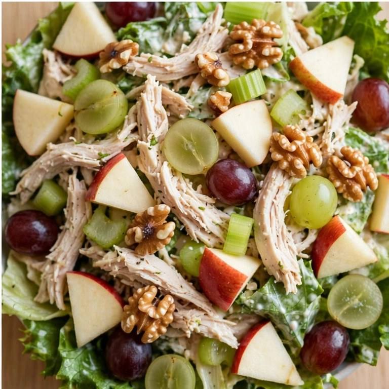 Light Waldorf chicken salad