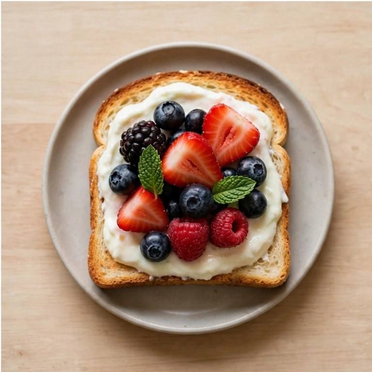 Yogurt custard toast