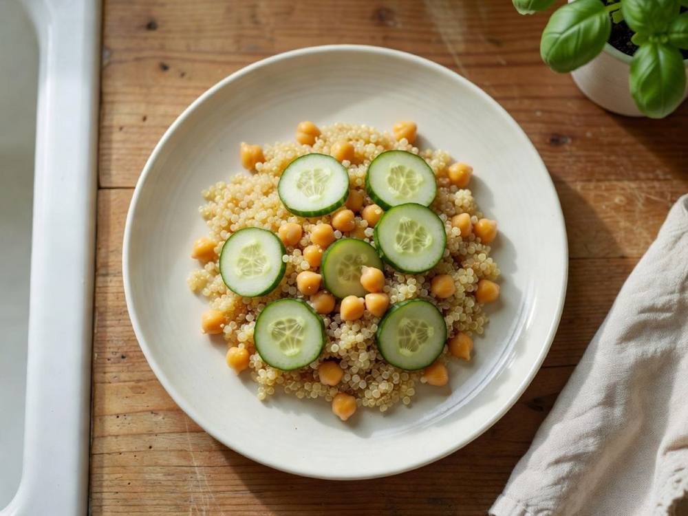 Chickpea quinoa bowl