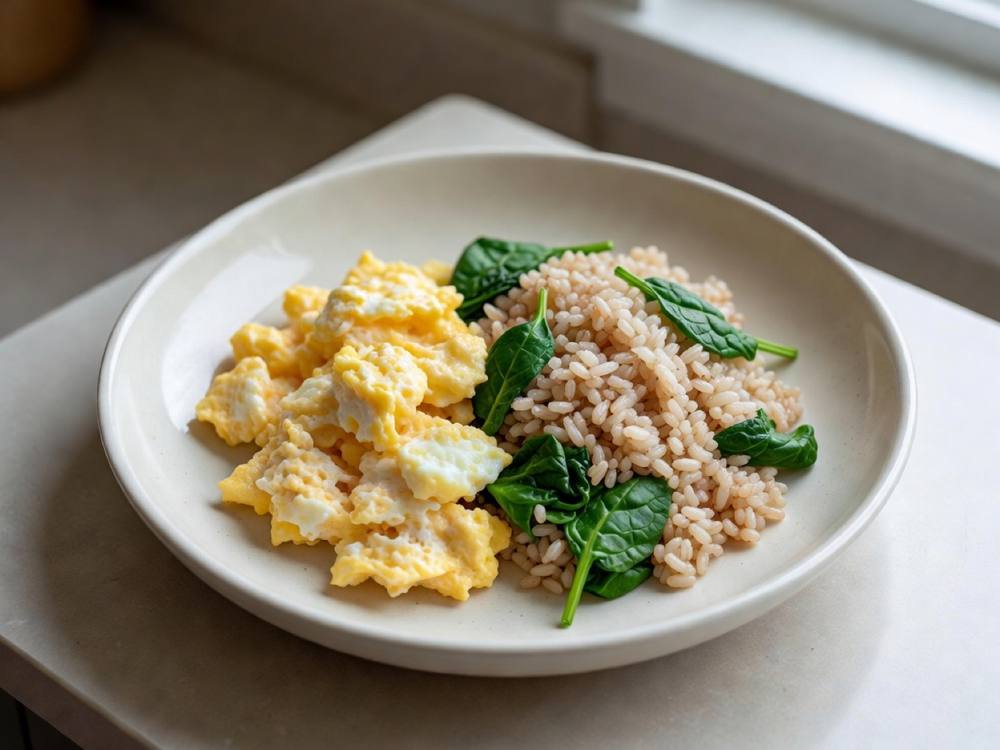 Egg rice bowl