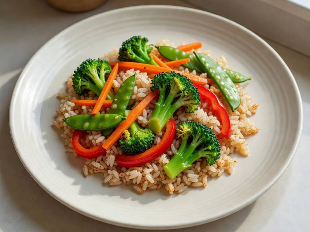 Veggie rice plate